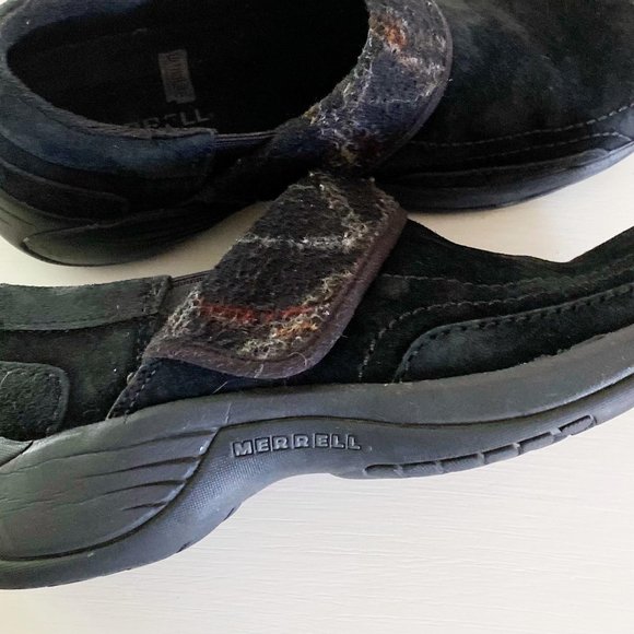 Merrell Women's Black Suede Moc Slip On Shoes 6.5 - Picture 11 of 11
